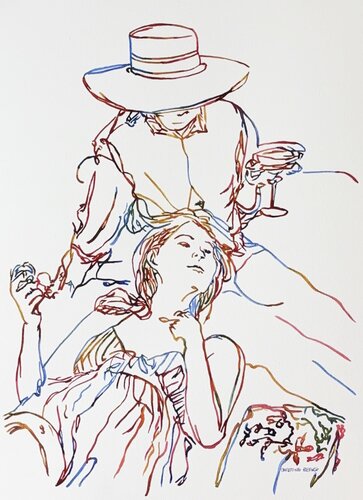 Afternoon Ease 517447 by Christine Beard, Painting for Sale on Singulart