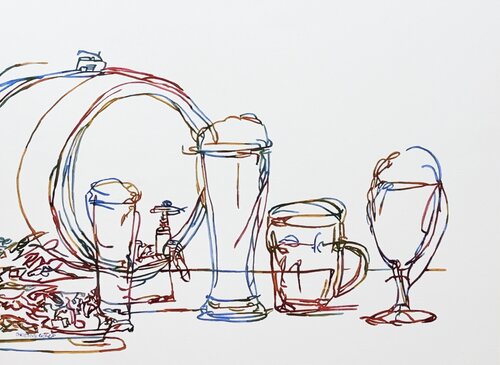 Between Rounds 517456 van Christine Beard, Schilderij te koop op Singulart