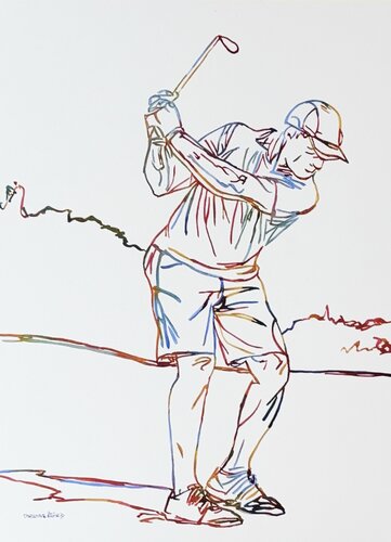 A Clean Strike 517460 by Christine Beard, Painting for Sale on Singulart