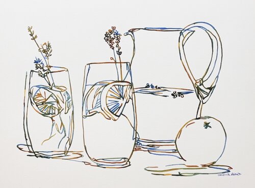 A Slice of Summer 517471 di Christine Beard, Pittura in vendita su Singulart