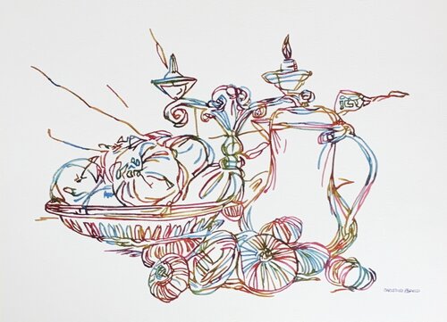 Stories in Silver 517472 de Christine Beard, Pintura a la venta en Singulart