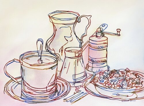 The Everyday Table 517494 van Christine Beard, Schilderij te koop op Singulart