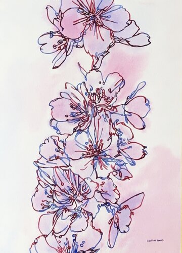 Trailing Blossom 517495 by Christine Beard, Painting for Sale on Singulart