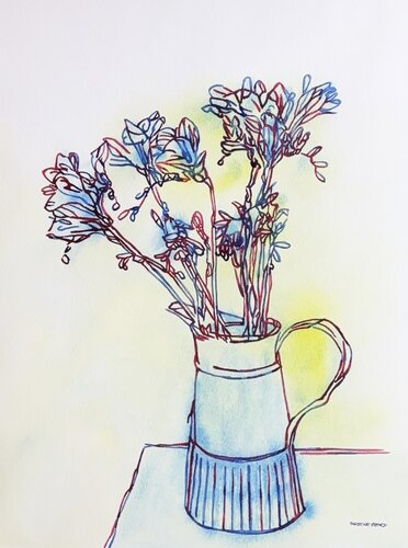 Fresh Cut Morning 517499 di Christine Beard, Pittura in vendita su Singulart