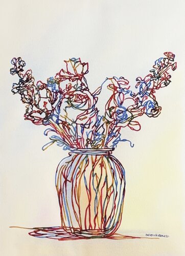 A Table Full of Spring 517505 by Christine Beard, 絵画 for Sale on Singulart
