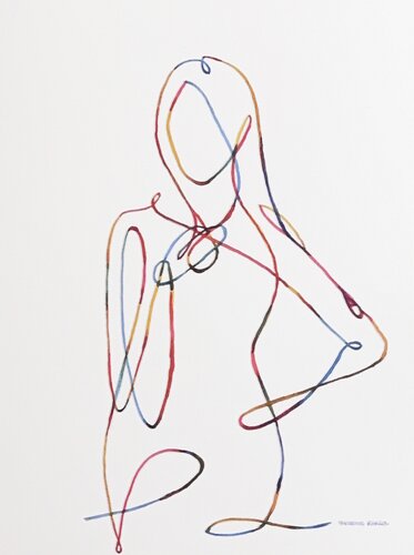 The Pause 517600 di Christine Beard, Pittura in vendita su Singulart