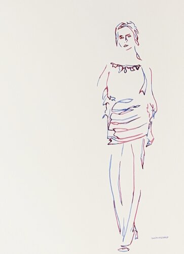 The Way She Stands 517616 de Christine Beard, Pintura a la venta en Singulart