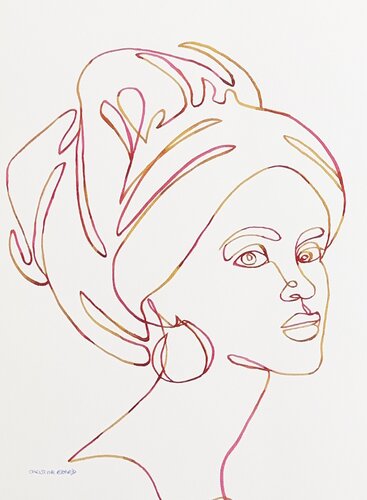 The Gaze 517617 par Christine Beard, Peinture en vente sur Singulart