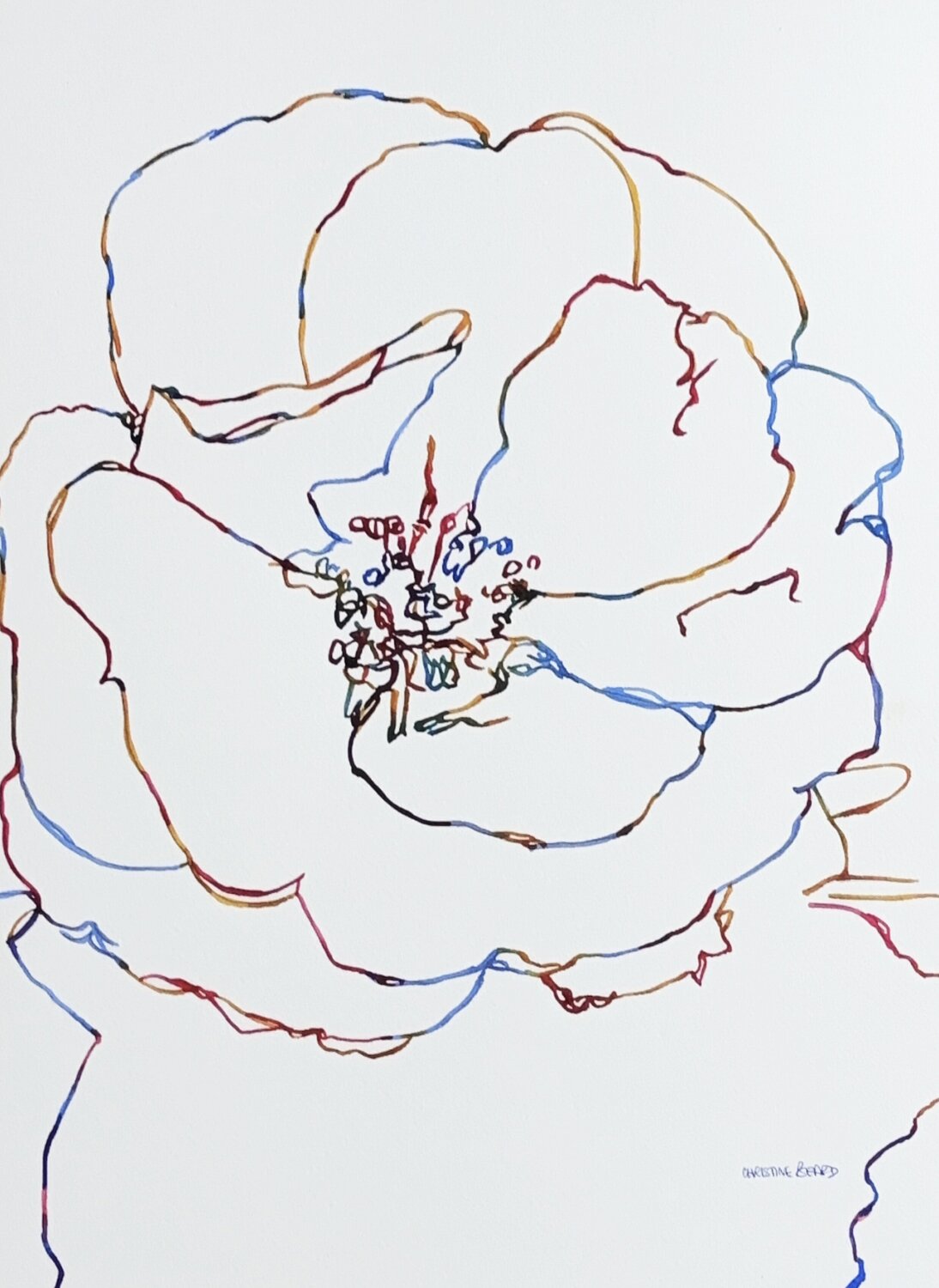 A Moment of Bloom 517350 Christine Beard Originalgemälde zu verkaufen