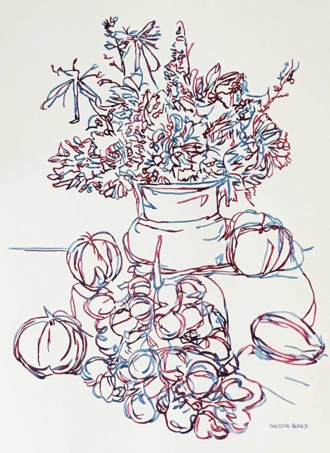 Simple Harvest 517475 Christine Beard Originalgemälde zu verkaufen
