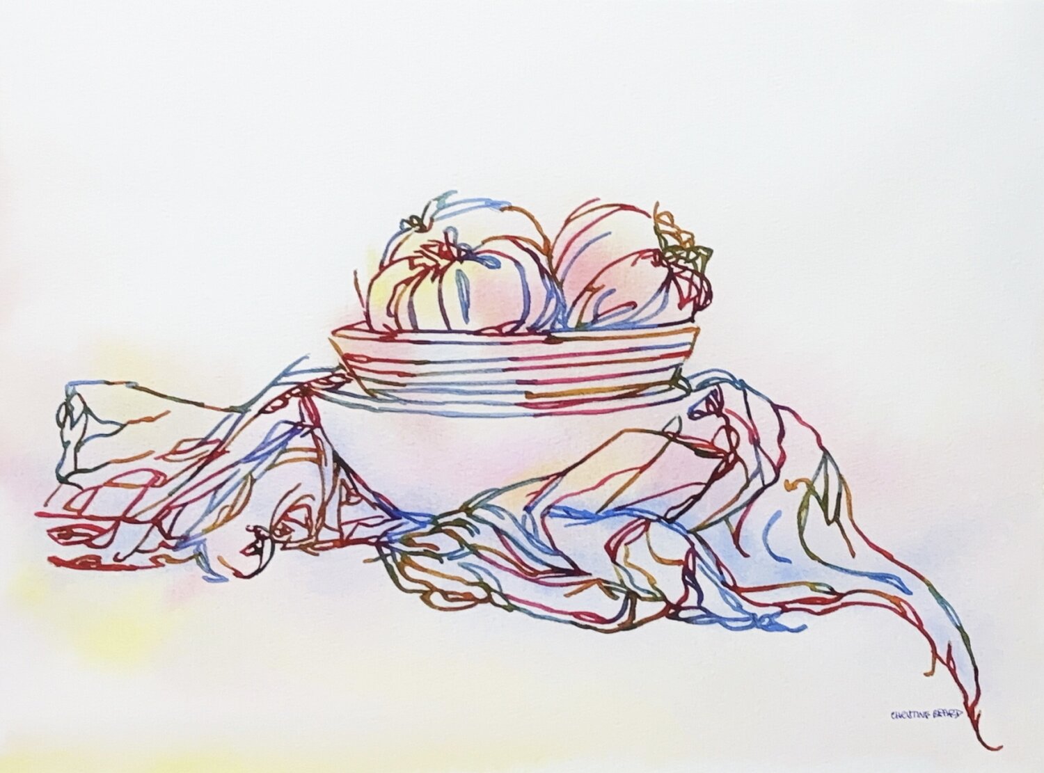 Gathered Cloth 517484 Christine Beard Pintura original en venta