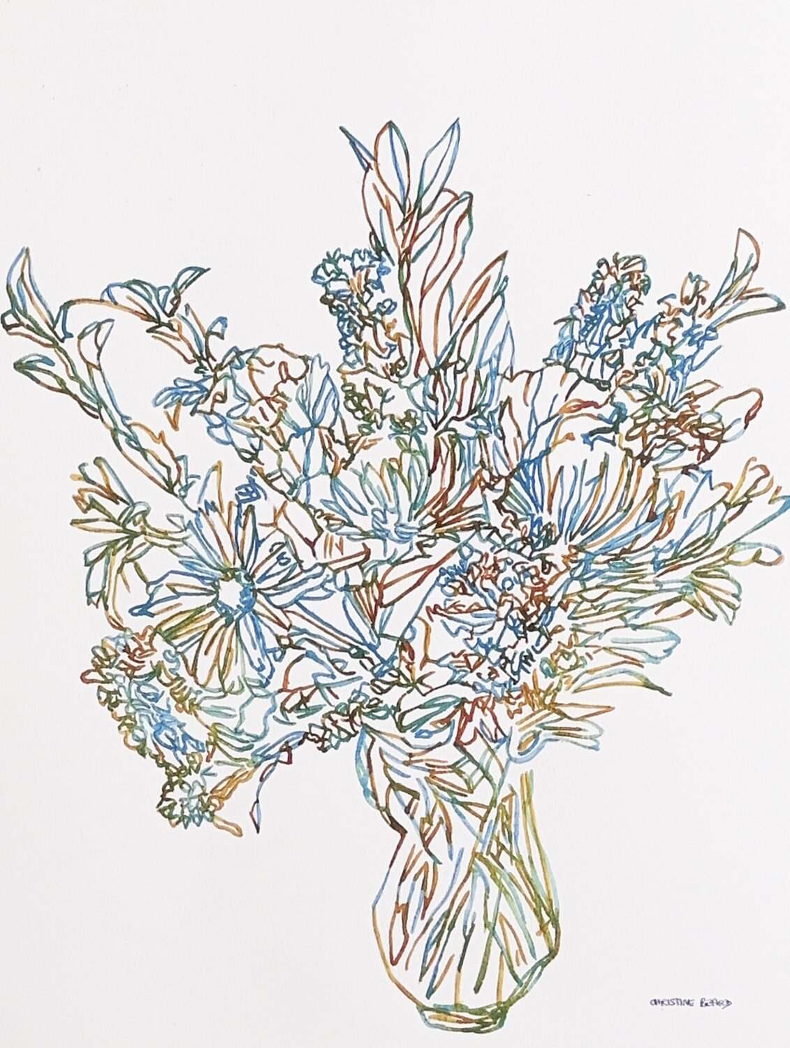 Morning Cuttings 517541 Christine Beard Original painting for sale