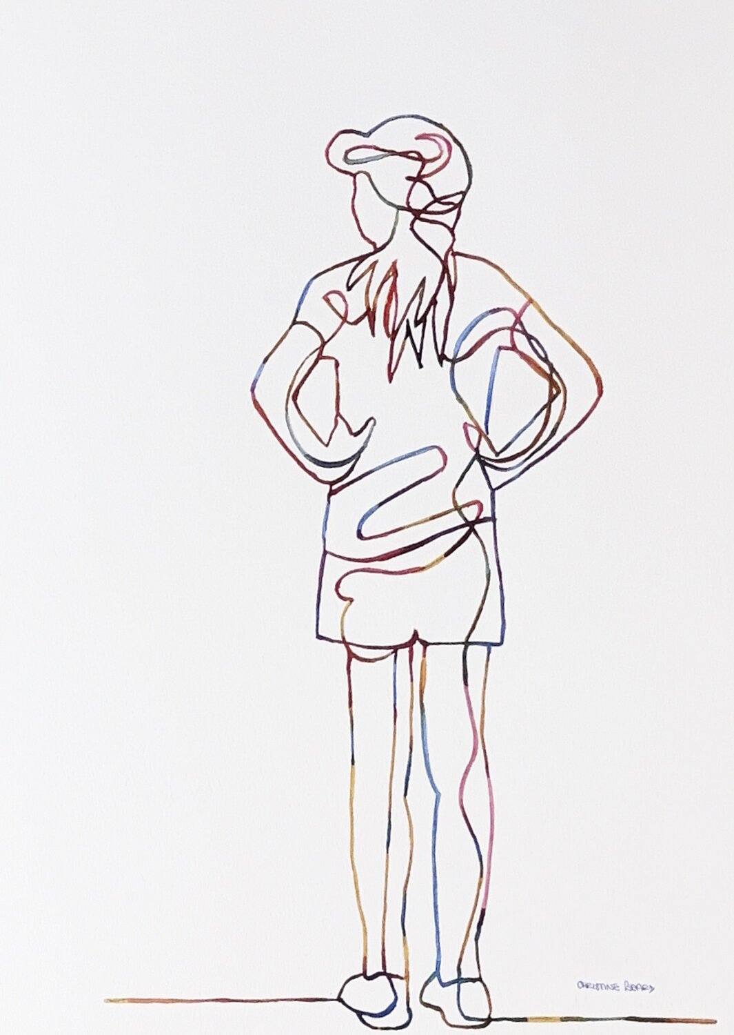 Ready for Anything 517590 Christine Beard Peinture originale à vendre