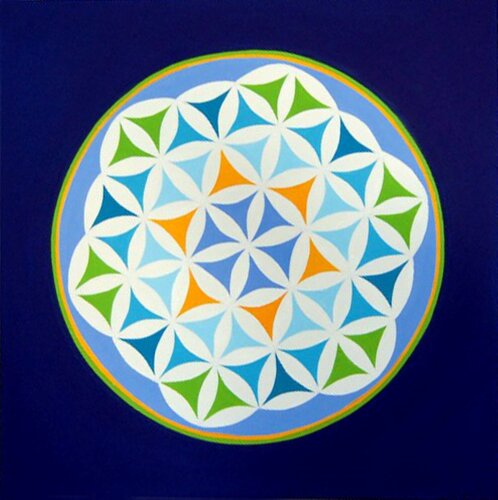 Flower of Life van Maria Joao Gamito, Schilderij te koop op Singulart