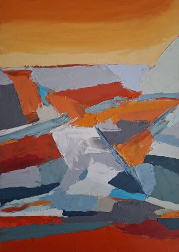 Sunset Walk di Maria Joao Gamito, Pittura in vendita su Singulart