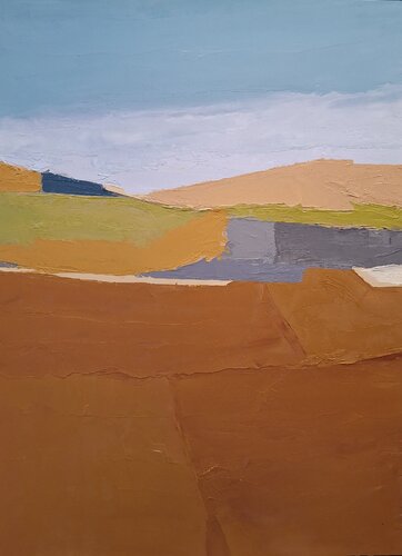 Ploughed Field di Maria Joao Gamito, Pittura in vendita su Singulart