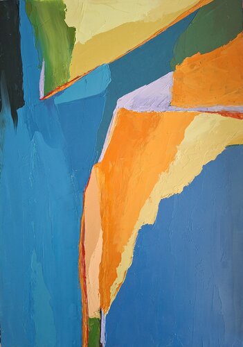 Mountain Climbing di Maria Joao Gamito, Pittura in vendita su Singulart