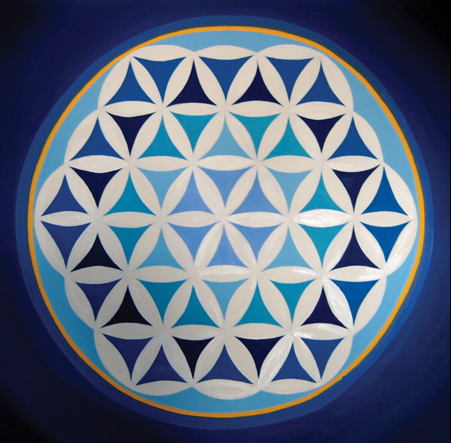 Flower of Life Maria Joao Gamito Originalgemälde zu verkaufen