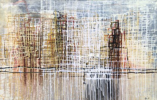 DE-CONSTRUCTION 19-001 van Arnhild Kart, Schilderij te koop op Singulart