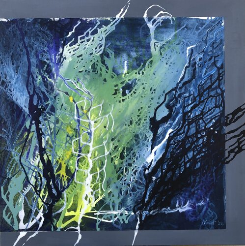 The depths of blue 2 van Arnhild Kart, Schilderij te koop op Singulart