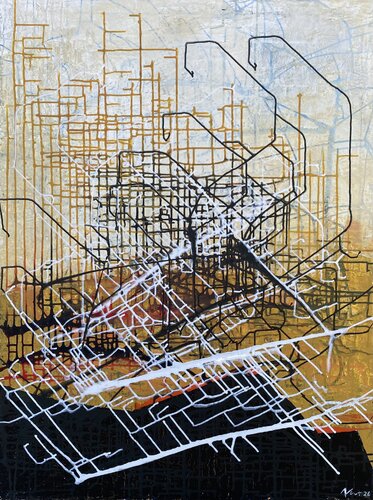 De-Construction 26-4-2 by Arnhild Kart, Painting for Sale on Singulart