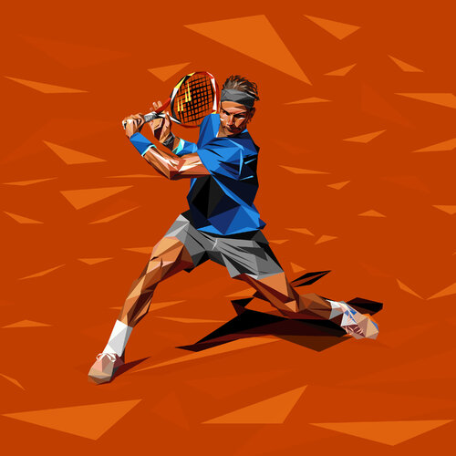 Rafael Nadal von Andrew Thompson, Druck kaufen auf Singulart