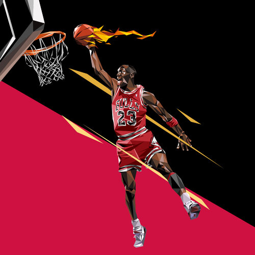 Michael Jordan Jumpman von Andrew Thompson, Druck kaufen auf Singulart