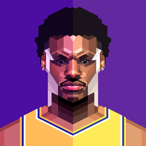 Bronny James Los Angeles Lakers von Andrew Thompson, Druck kaufen auf Singulart