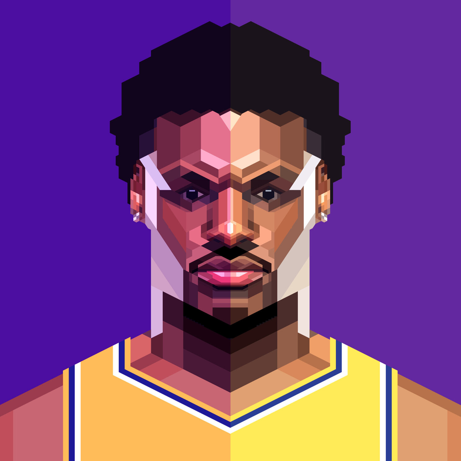 Bronny James Los Angeles Lakers Andrew Thompson Druck zu verkaufen