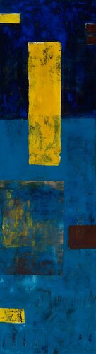 Blaue Komposition van Dr. Martin Knispel, Schilderij te koop op Singulart