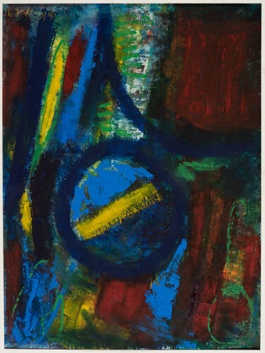 Blauer Kreis van Dr. Martin Knispel, Schilderij te koop op Singulart