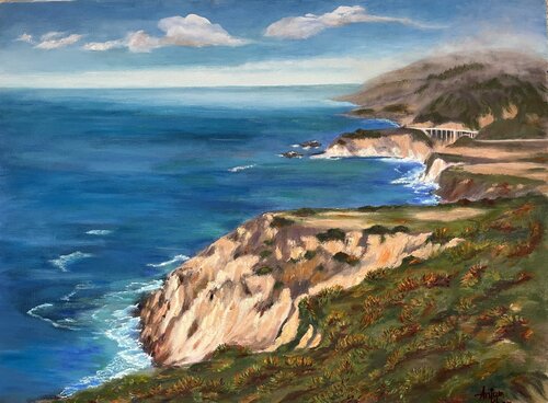 Big Sur par Anjum Khan, Peinture en vente sur Singulart