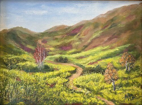 Super Bloom par Anjum Khan, Peinture en vente sur Singulart