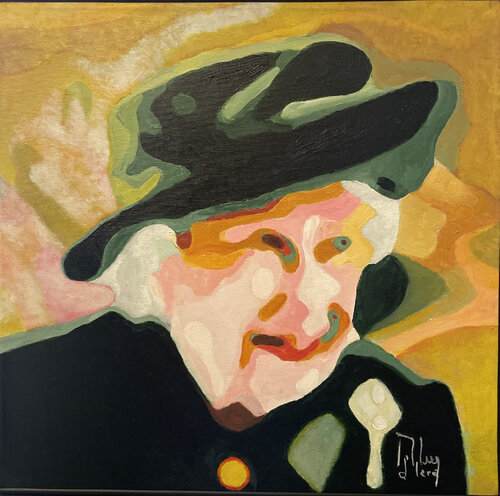 PORTRAIT OF QUEEN ELIZABETH II di Román Manrique de Lara, Pittura in vendita su Singulart