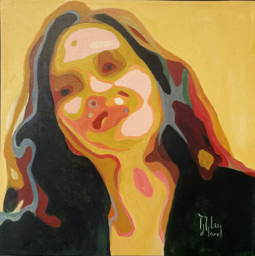 PORTRAIT OF ISABEL DIAZ AYUSO par Román Manrique de Lara, Peinture en vente sur Singulart