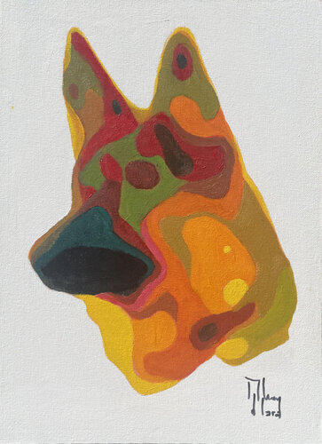 Pastor Alemán di Román Manrique de Lara, Pittura in vendita su Singulart