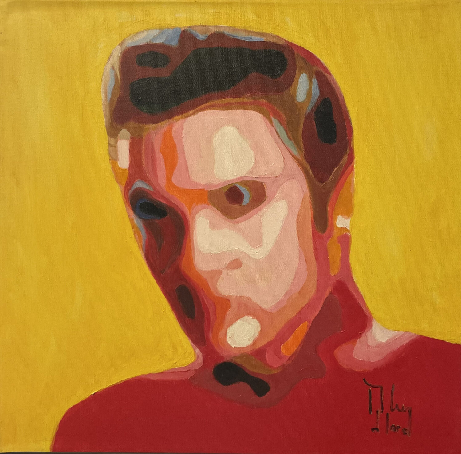 PORTRAIT OF ELVIS Román Manrique de Lara Originalgemälde zu verkaufen