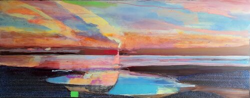 SENSAZIONI DI TRAMONTO van INDRA KRECERE, Schilderij te koop op Singulart