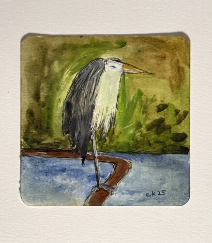 Reiher by Caro Krebietke, Painting for Sale on Singulart