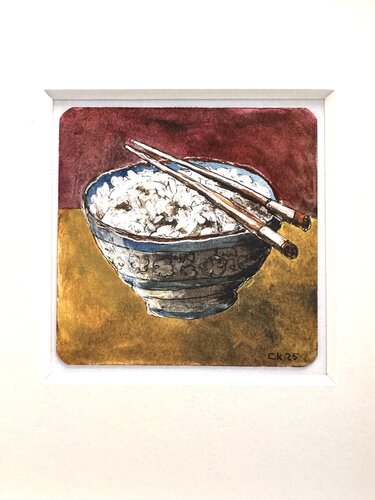 Reisschale von Caro Krebietke, Malerei kaufen auf Singulart