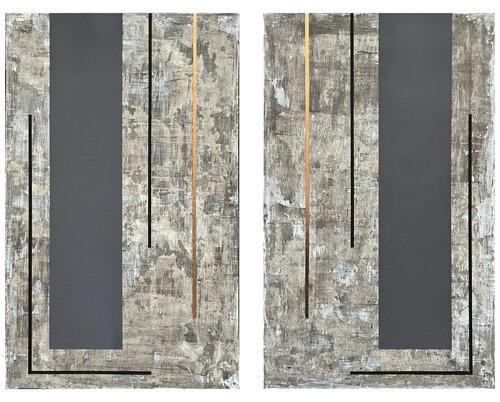 Estudio Sin Título No28 (Díptico) van David San Francisco, Schilderij te koop op Singulart