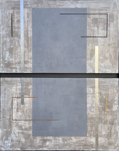 Sin Título No18 (Díptico) van David San Francisco, Schilderij te koop op Singulart