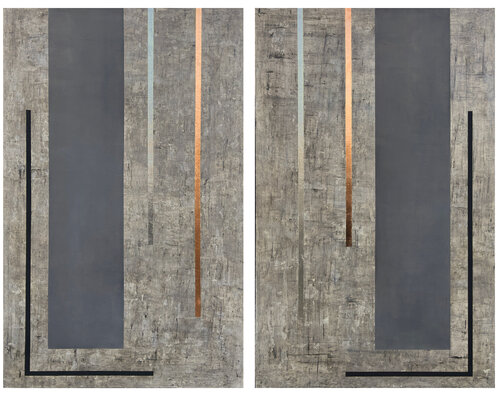 Sin Título No28 (Díptico) par David San Francisco, Peinture en vente sur Singulart