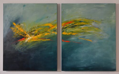 Komet van Roswitha Fey, Schilderij te koop op Singulart