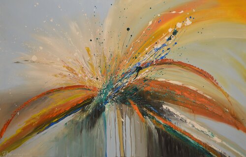 Geysire van Roswitha Fey, Schilderij te koop op Singulart