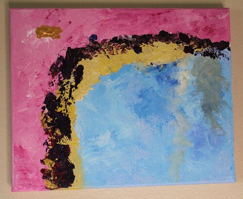 Pinks and Blues 2a by Cynthia Uden, Painting for Sale on Singulart