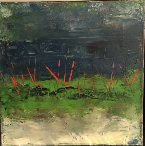 Gewitter Aufzug I von Stefanie Betz, Malerei kaufen auf Singulart