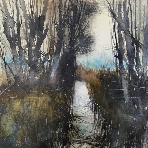Zum großen Fluss (Towards the Great River) van Vitalii Protasov, Schilderij te koop op Singulart