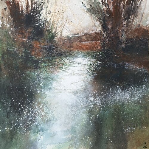 Last Snow Reflection von Vitalii Protasov, Malerei kaufen auf Singulart