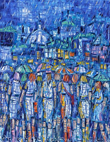 BLUE RAIN von Joachim McMillan, Malerei kaufen auf Singulart